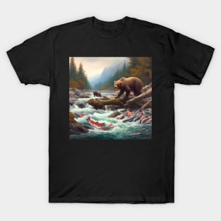 Salmon Fishing . T-Shirt